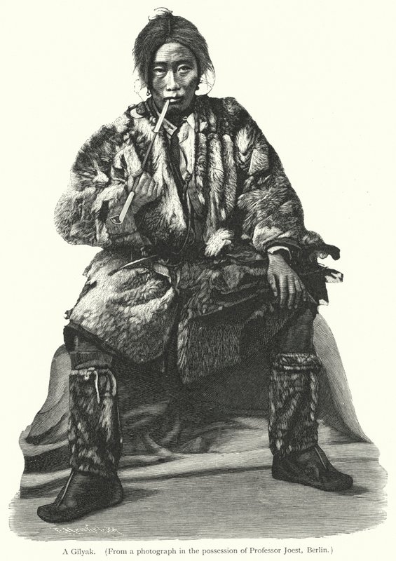 A Gilyak (gravür) by European School