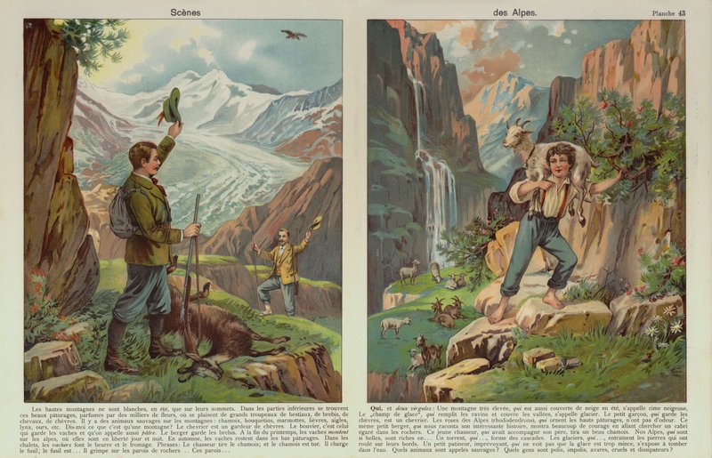 Alp sahneleri (chromolitho) by European School