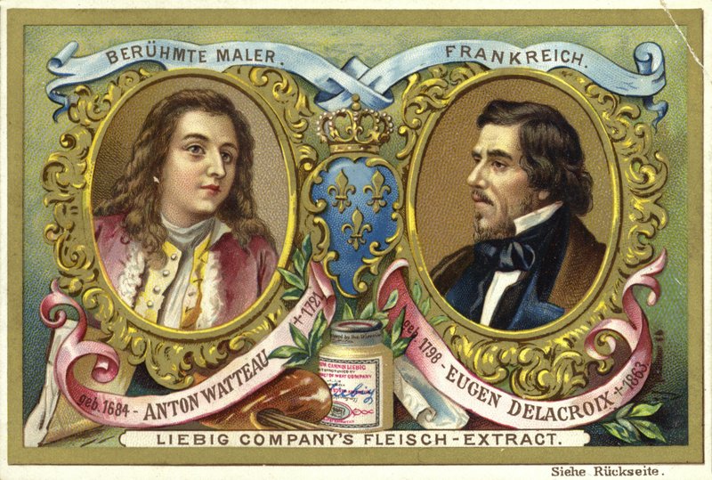 Antoine Watteau ve Eugene Delacroix, Fransız sanatçılar by European School