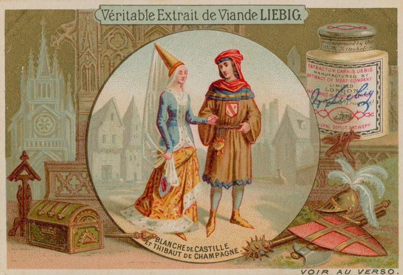 Kastilyalı Blanche ve Şampanyalı Theobald by European School