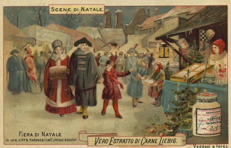 Bir Alman şehrinde Noel fuarı by European School