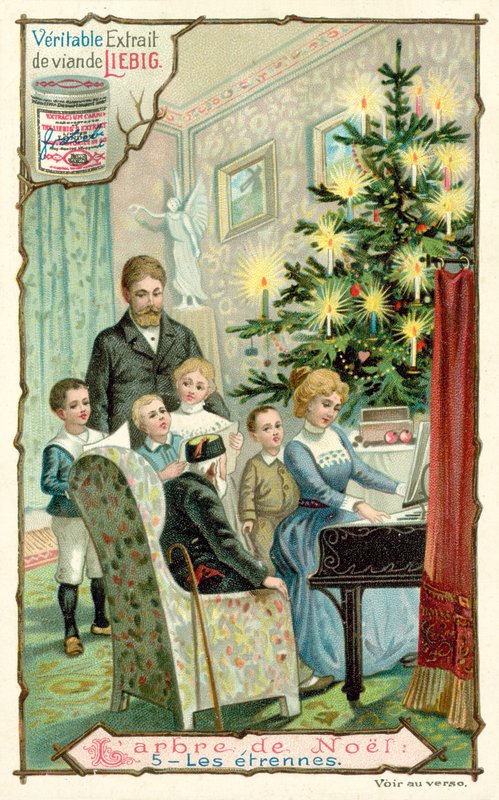 Noel ağacı (chromolitho) by European School