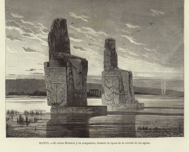 Mısır - Memnon Heykeli by European School