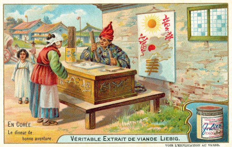 Falcı, Kore (chromolitho) by European School