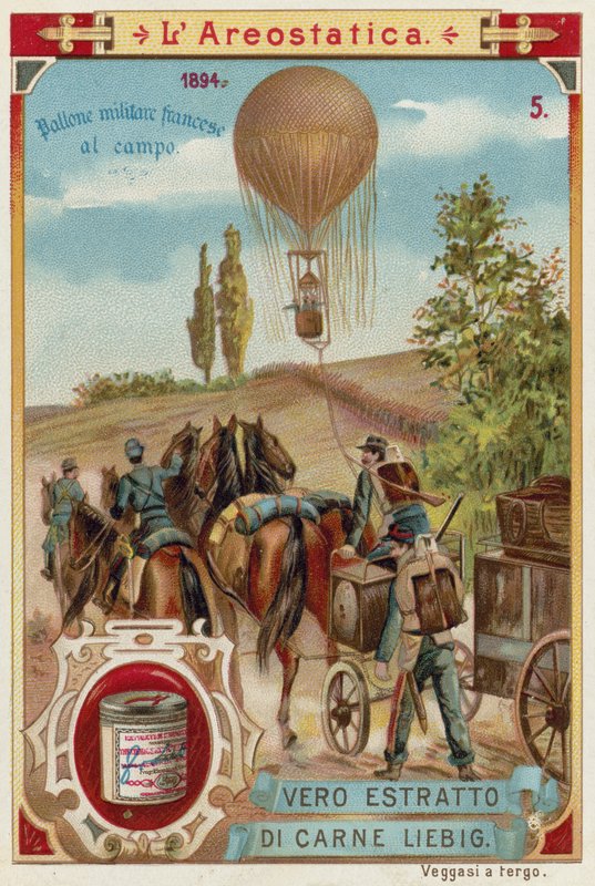 Fransız askeri balonu sahada, 1894 by European School