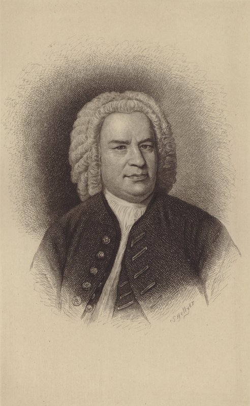 Johann Sebastian Bach (gravür) by European School