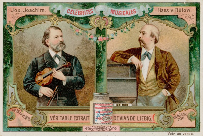 Joseph Joachim ve Hans von Bulow by European School