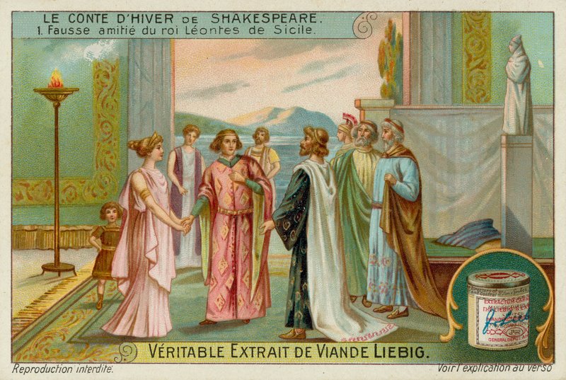 Kral Leontes, Kraliçe Hermione ve Kral Polyxenes by European School