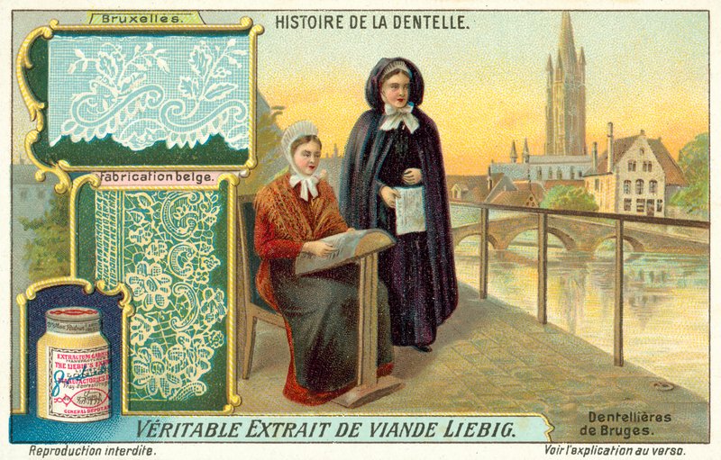 Bruges dantel üreticileri (chromolitho) by European School