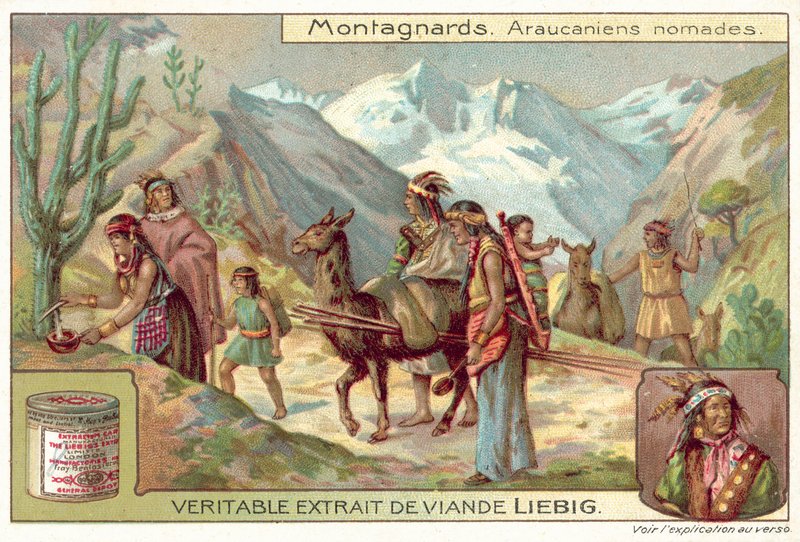 Mapuçe göçebeleri (chromolitho) by European School