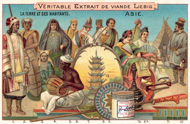 Asya Halkları (chromolitho) by European School