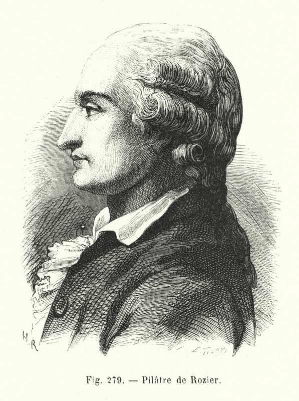 Pilatre de Rozier (gravür) by European School