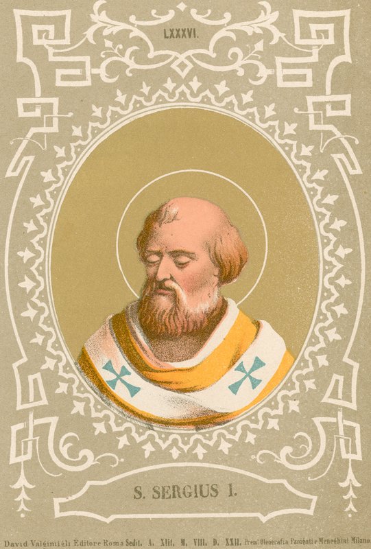 S Sergius I by European School