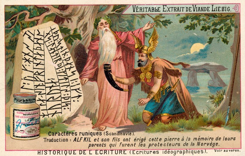 İskandinav rünleri (chromolitho) by European School
