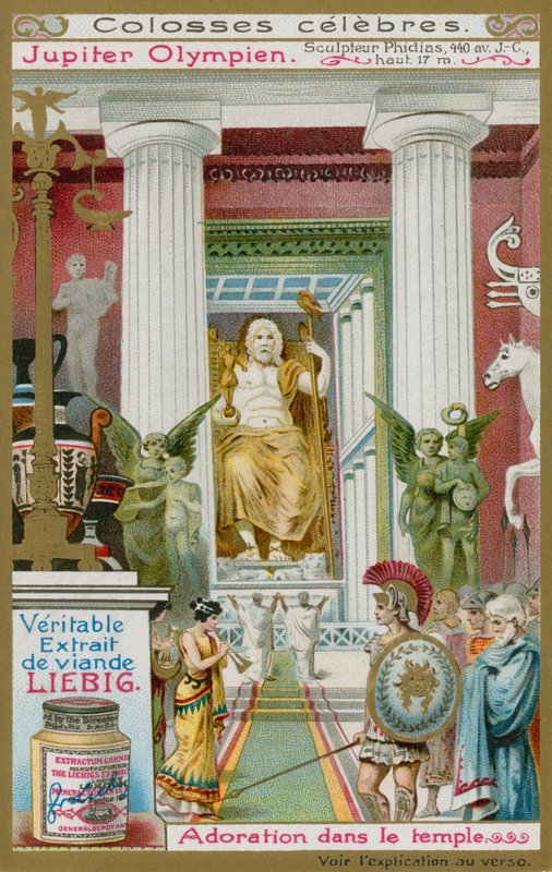 Phidias tarafından Jüpiter Heykeli by European School