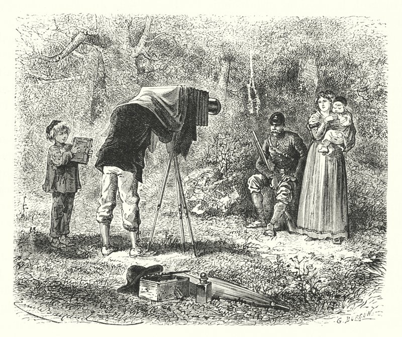 Fotoğraf çekmek (gravür) by European School