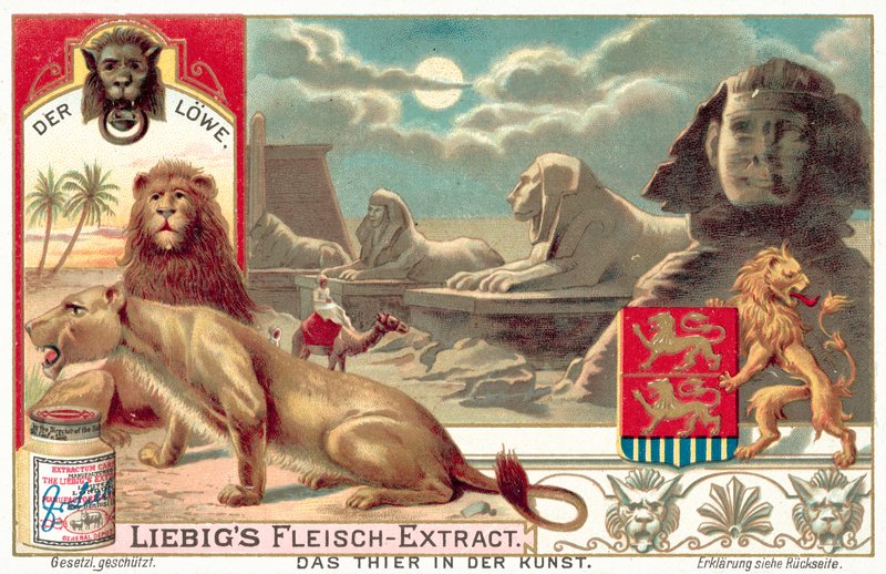 Aslan (chromolitho) by European School