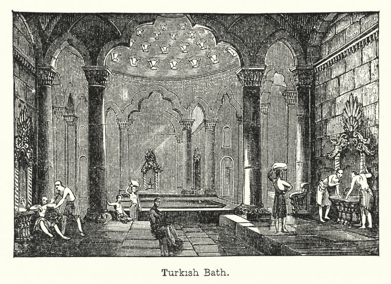 Türk Hamamı (gravür) by European School