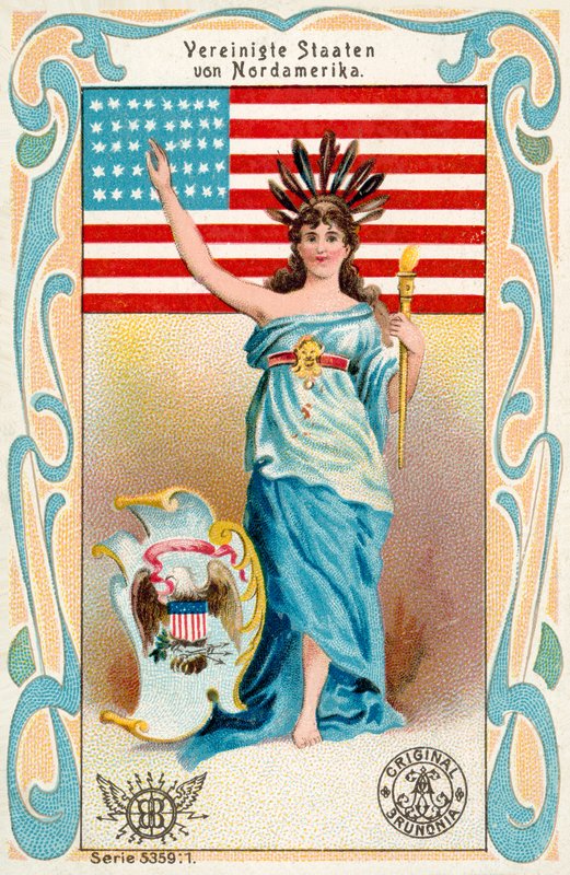 Amerika Birleşik Devletleri (chromolitho) by European School