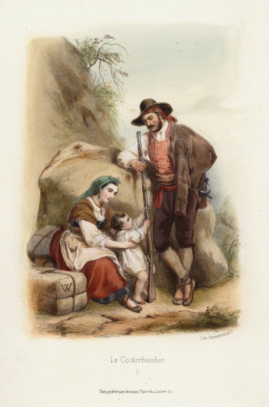 Kaçakçı (renkli taş) by F. Grenier