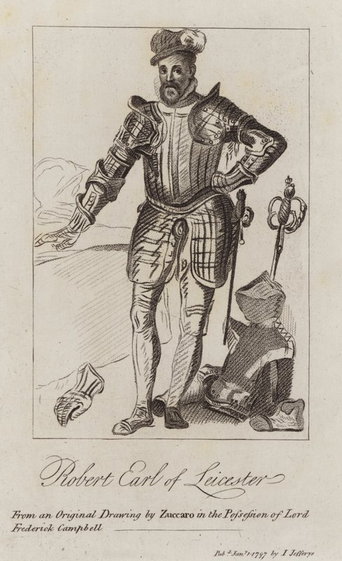 Robert Dudley by Federico (after) Zuccari or Zuccaro