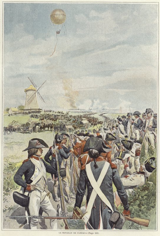 Fleurus Savaşı by Felicien baron de Myrbach Rheinfeld