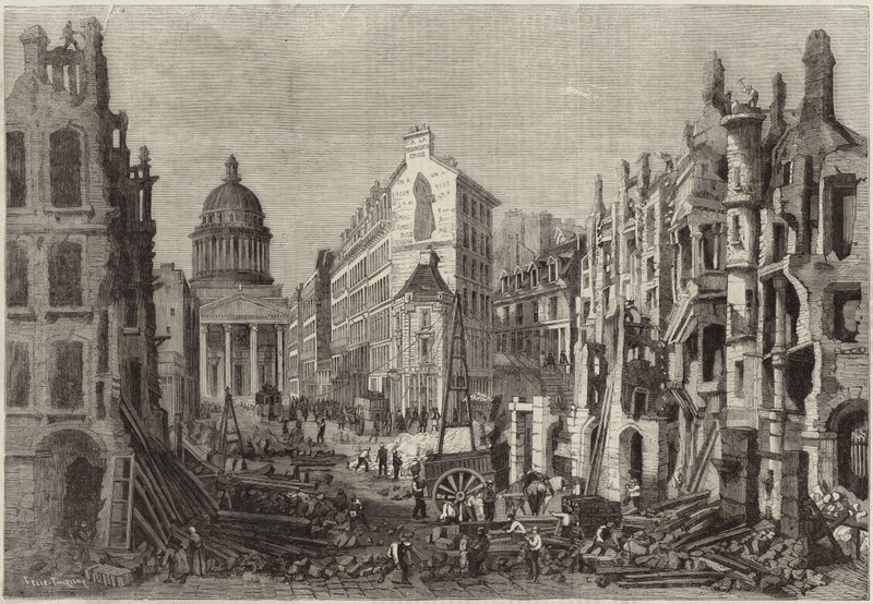 Paris yıkımları by Felix Thorigny