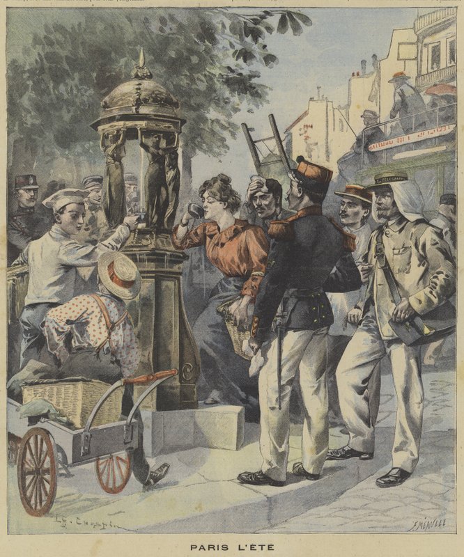 yaz aylarında Paris by Fortune Louis Meaulle