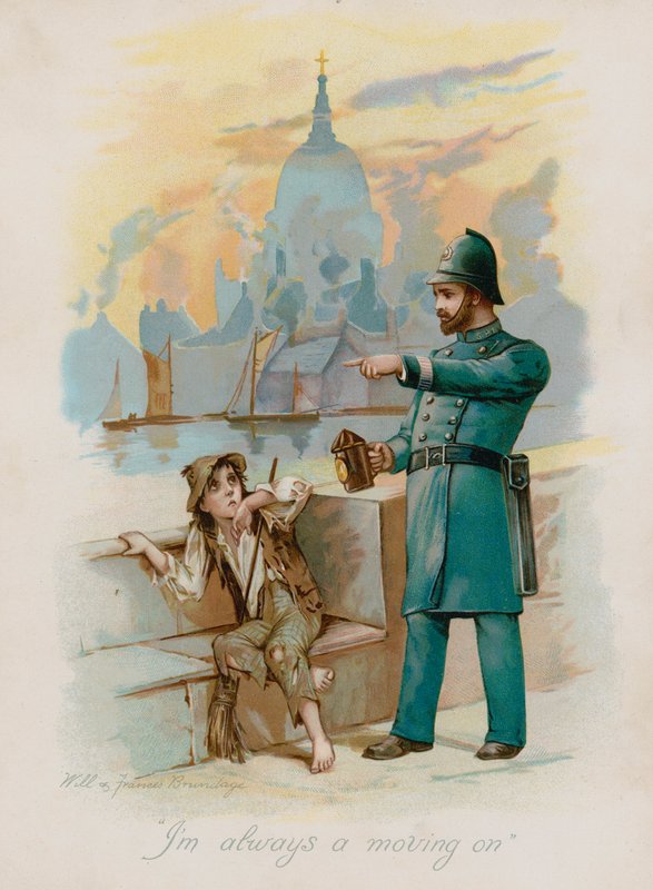 "Ben her zaman devam ediyorum" (chromolitho) by Frances Brundage