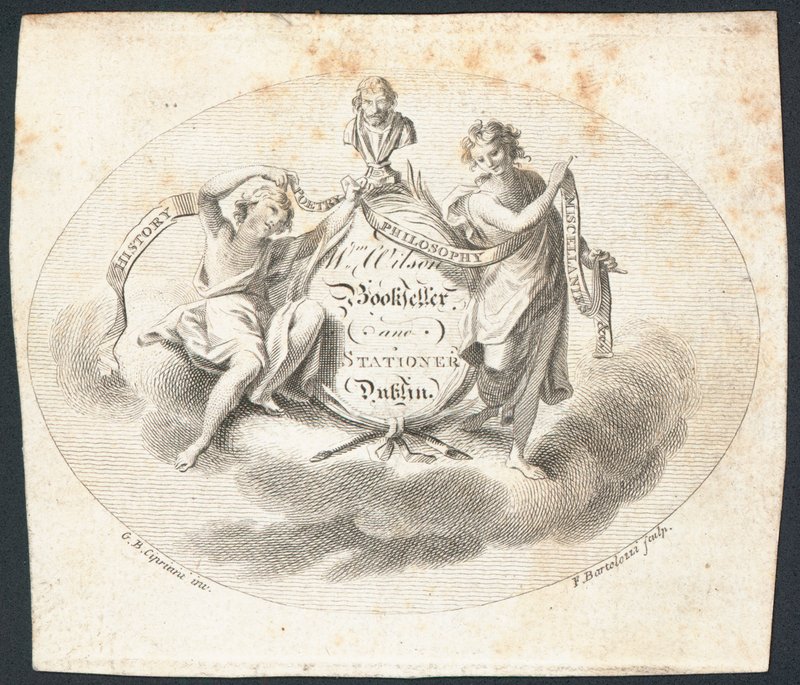 Ticaret kartı, William Wilson by Francesco Bartolozzi