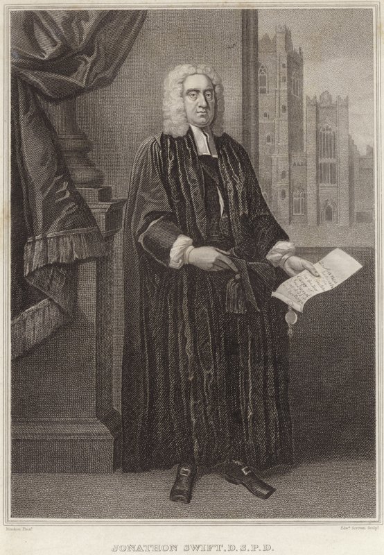 Jonathan Swift'in Portresi by Francis Bindon