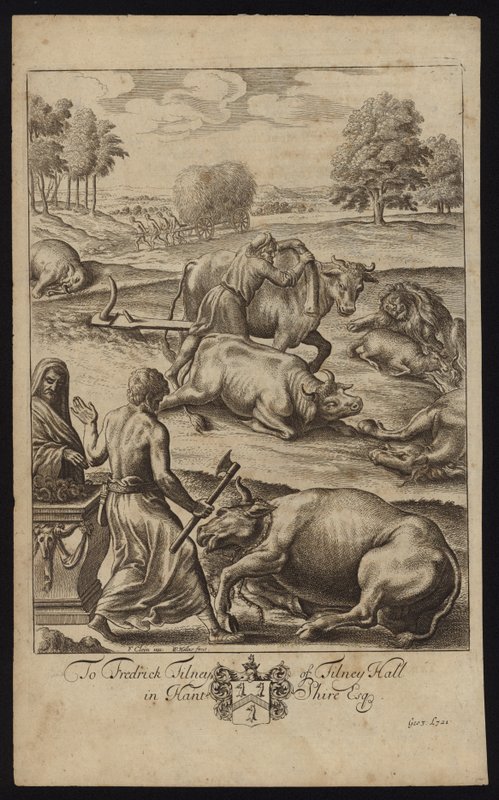Sığır vebası by Francis Cleyn