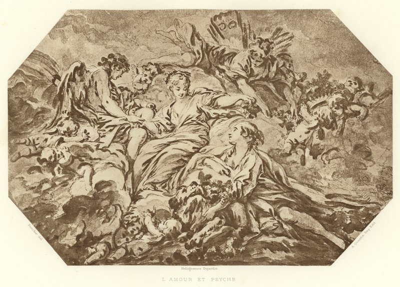 Aşk ve Ruh (gravür) by Francois (after) Boucher
