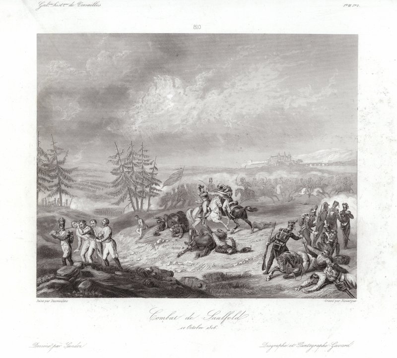 Savaş de Saalfeld by Francois Augustin Desmoulins