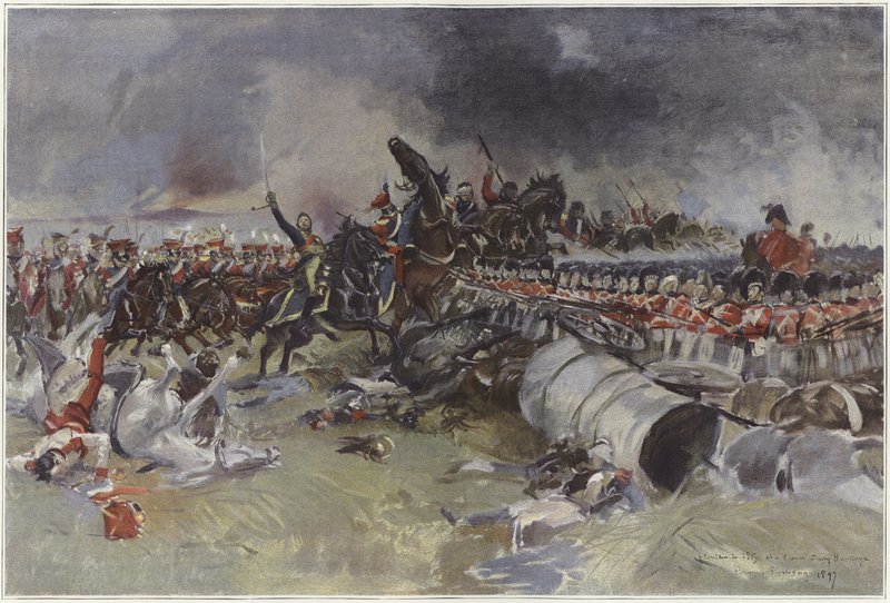 Waterloo Savaşı by Francois Flameng