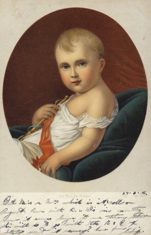 Roi de Rome (renkli litografi) by Francois Pascal Simon Gerard