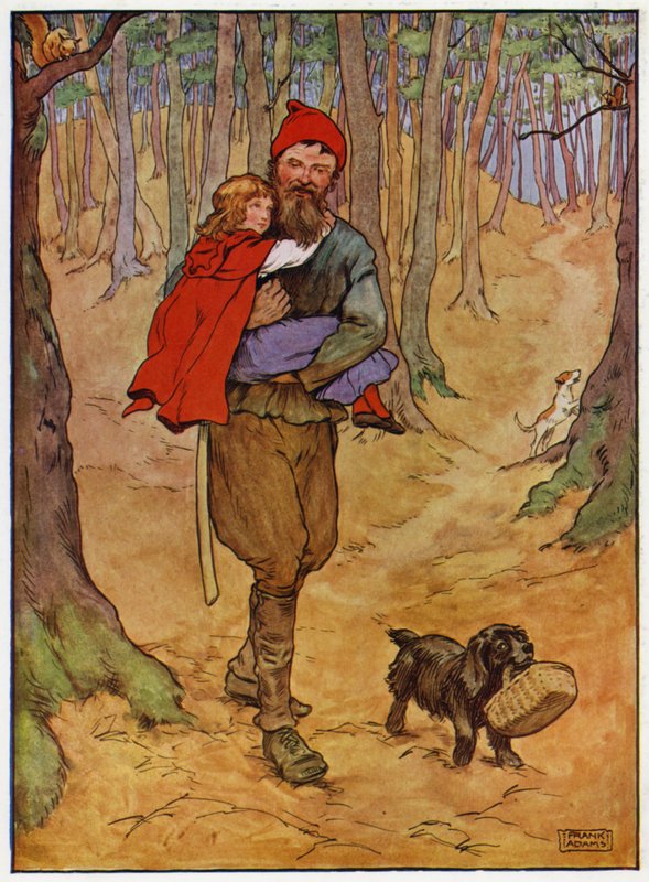 Kırmızı Başlıklı Kız (renkli taş) by Frank Adams