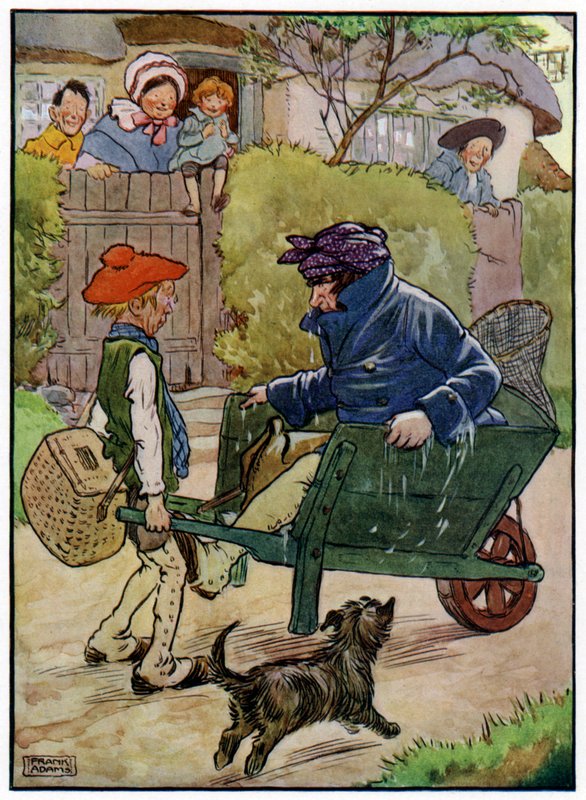 Üç Neşeli Balıkçı (renkli taş) by Frank Adams