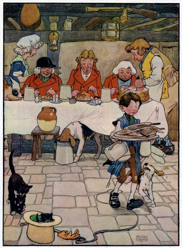 Üç Neşeli Avcı (renkli taş) by Frank Adams