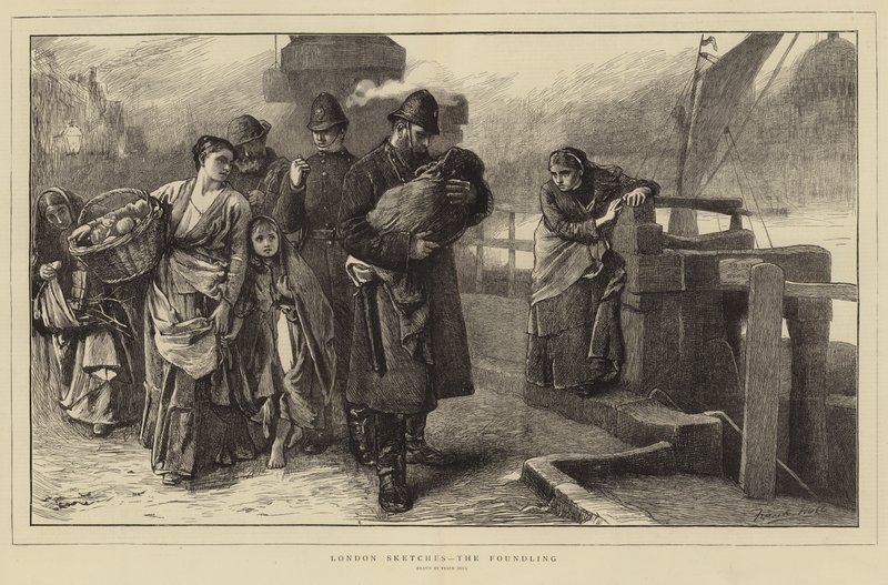 Londra Skeçleri - The Foundling by Frank Holl