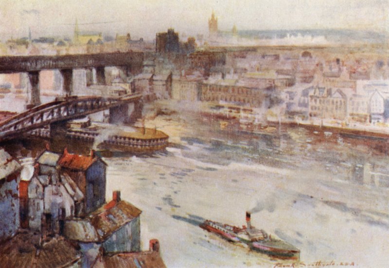 Newcastle-on-Tyne (renkli taş) by Frank Southgate