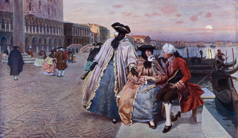 Balodan sonra Venedik (renkli taş) by Franz Leo Ruben