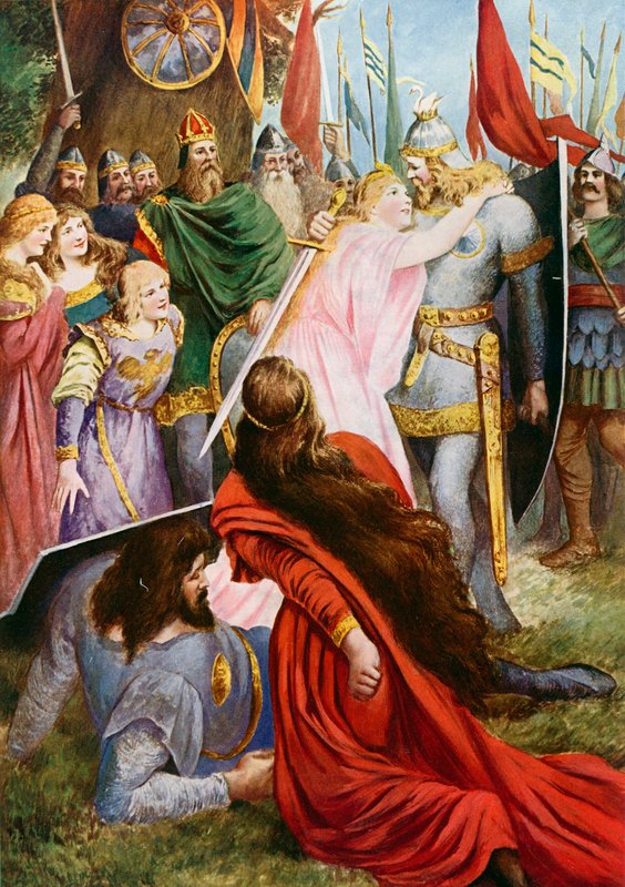 Lohengrin, I. Perde sahne iii by Fred Leeke
