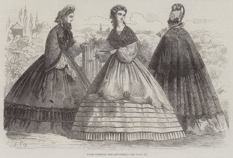 Eylül ayı Paris Modası by Frederic Theodore Lix