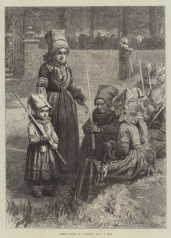 Breton Kadınları Affedildi by Frederick John Skill