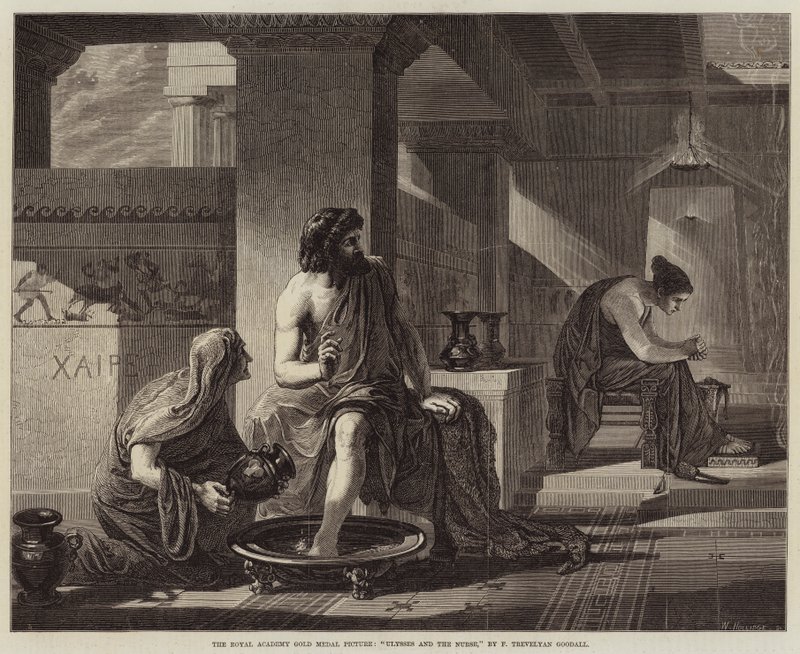 Kraliyet Akademisi Altın Madalya Resmi, Ulysses ve Hemşire by Frederick Trevelyan Goodall