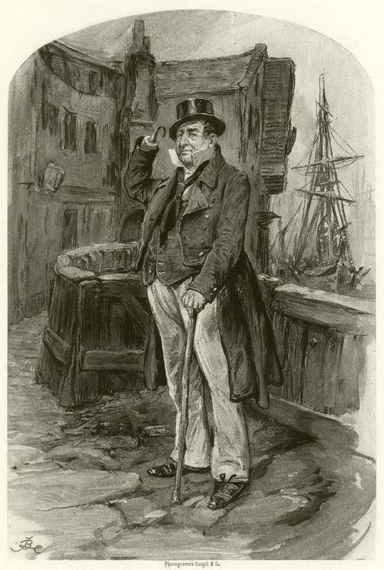 Kaptan Cuttle (gravür) by Frederick Barnard