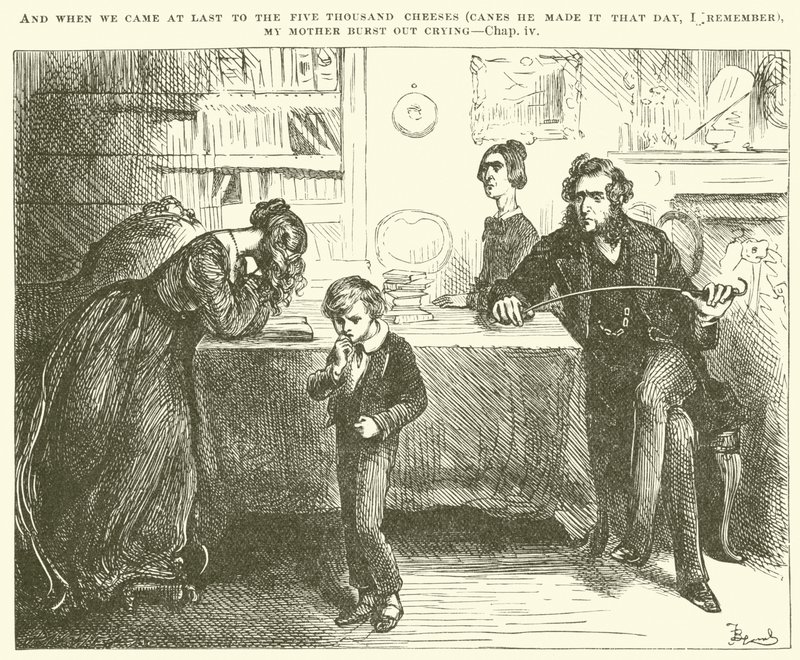 David Copperfield için İllüstrasyon by Frederick Barnard