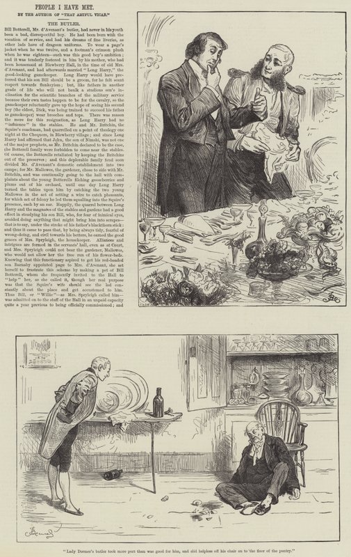 Tanıştığım İnsanlar, Butler by Frederick Barnard