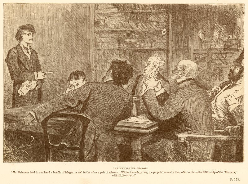 The Newspaper Editor by Frederick Barnard